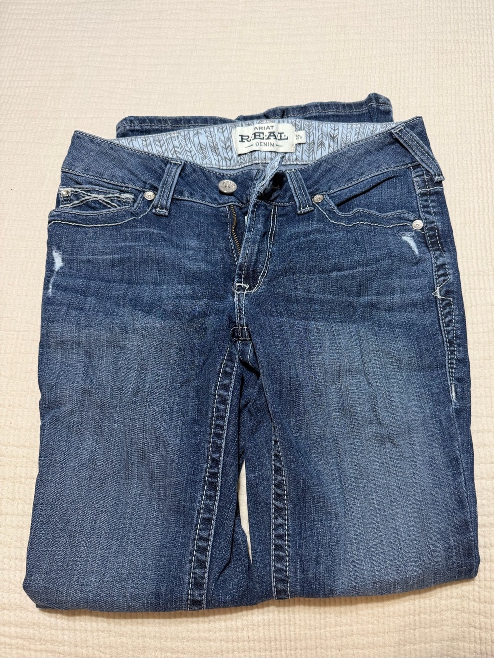 Ariat Women's Straight Leg Jeans in Dark Blue Wash
